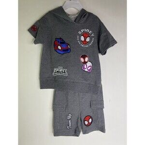 Marvel Spidey and his Amazing Friends Hooded Shirt and Shorts Outfit Set Boys 3T